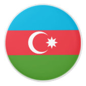 Keramische draaiknop met vlag van Azerbeidzjan Keramische Knop (Voorkant)