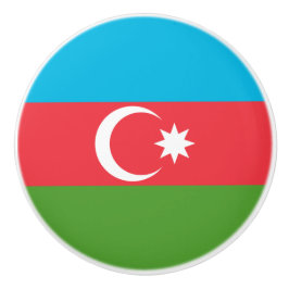 Keramische draaiknop met vlag van Azerbeidzjan Knop