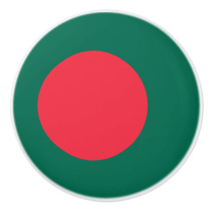 Keramische draaiknop met vlag van Bangladesh Knop
