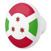 Keramische draaiknop met vlag van Burundi Keramische Knop (Rechts)