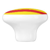 Keramische draaiknop met vlag van Catalonië Keramische Knop (Zijkant)