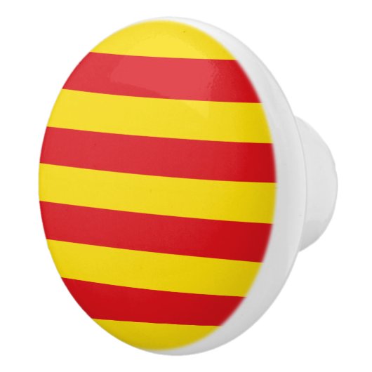 Keramische draaiknop met vlag van Catalonië Keramische Knop (Rechts)