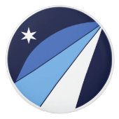 Keramische draaiknop met vlag van Columbia, SC Keramische Knop (Voorkant)