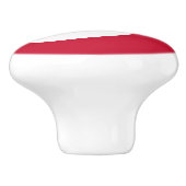 Keramische draaiknop met vlag van Groenland Keramische Knop (Zijkant)