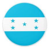 Keramische draaiknop met vlag van Honduras Keramische Knop (Voorkant)