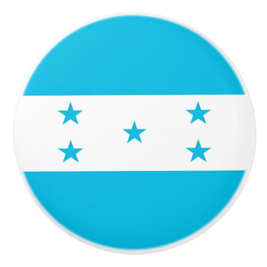 Keramische draaiknop met vlag van Honduras Keramische Knop (Voorkant)