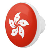 Keramische draaiknop met vlag van Hong Kong Keramische Knop (Rechts)