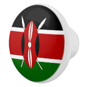 Keramische draaiknop met vlag van Kenia Knop (Rechts)
