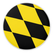 Keramische draaiknop met vlag van München Keramische Knop (Voorkant)