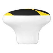 Keramische draaiknop met vlag van München Keramische Knop (Zijkant)