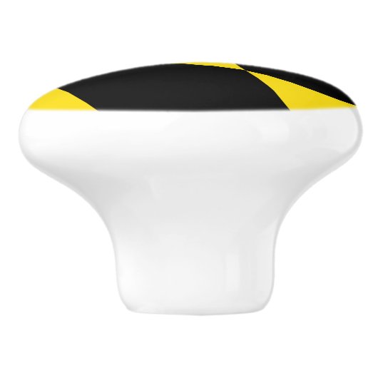 Keramische draaiknop met vlag van München Keramische Knop (Zijkant)