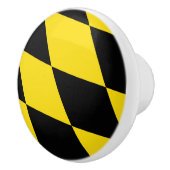 Keramische draaiknop met vlag van München Keramische Knop (Rechts)