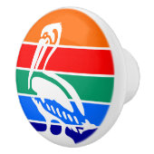 Keramische draaiknop met vlag van St. Petersburg Keramische Knop (Rechts)