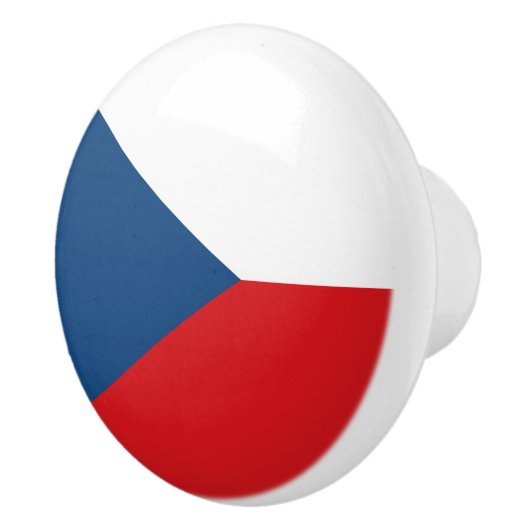 Keramische draaiknop met vlag van Tsjechië Keramische Knop (Rechts)