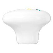 Keramische draaiknop met vlag van Virgin Islands,  Knop (Zijkant)