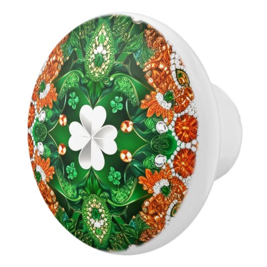 Keramische draaiknop trekken met Irish Design Kleu Keramische Knop (Rechts)