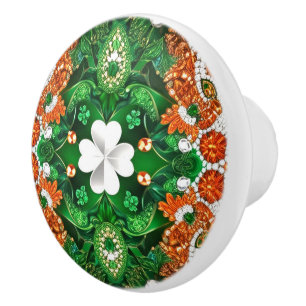 Keramische draaiknop trekken met Irish Design Kleu Knop