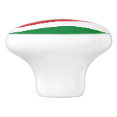 Keramische draaiknop trekken met Seychellen Kleure Keramische Knop (Zijkant)