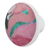 Keramische drager - "Flamingo" Knop (Rechts)