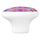 Keramische drager Knob Kaleidoscope Star Knop (Zijkant)