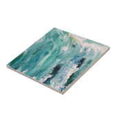 Keramische flacon water tegeltje (Zijkant)