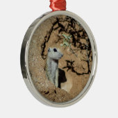 Keramische Grond Eekhoorn Ornament (Rechts)