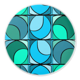 Keramische handgreep 70' blauw keramische knop