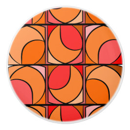 Keramische handgreep 70' Oranje Keramische Knop