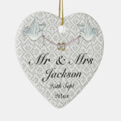 Keramische hartversiering - Een goed uitgelijnde b Keramisch Ornament (Rechts)