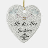 Keramische hartversiering - Een goed uitgelijnde b Keramisch Ornament (Rechts)