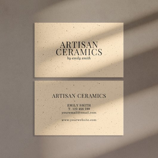 Keramische Homemade Pottery Visitekaartje