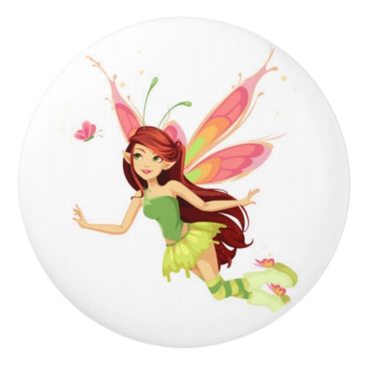 Keramische Kabinet Knob-Fairy Keramische knop (Voorkant)