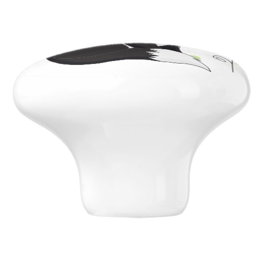 Keramische kabinetsknop-Kat Keramische Knop (Zijkant)