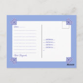 Keramische kant Blauw van Griekenland Briefkaart (Achterkant)