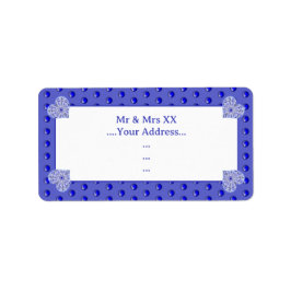 Keramische Kant Blauw van Griekenland Etiket