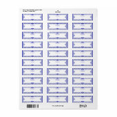 Keramische Kant Blauw van Griekenland Etiket (Full Sheet)