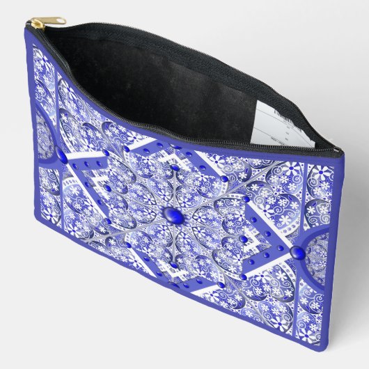 Keramische kant Blauw van Griekenland Etui (Open)