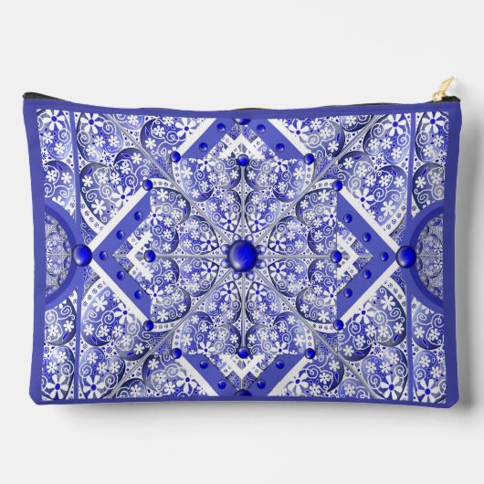 Keramische kant Blauw van Griekenland Etui (Achterkant)