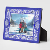 Keramische kant Blauw van Griekenland Fotoplaat (Zijkant)