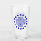 Keramische Kant Blauw van Griekenland Glas (Achterkant)
