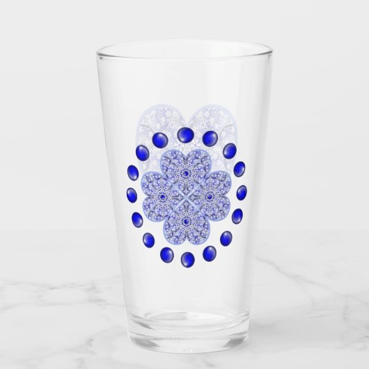 Keramische Kant Blauw van Griekenland Glas (Achterkant)