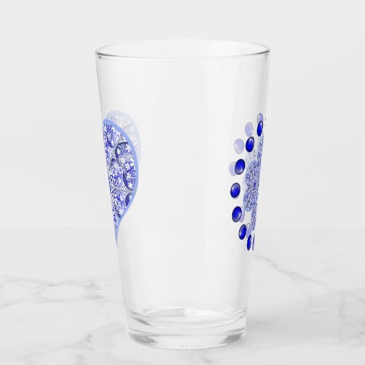 Keramische Kant Blauw van Griekenland Glas (Links)