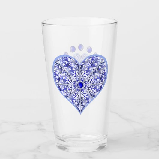 Keramische Kant Blauw van Griekenland Glas (Voorkant)