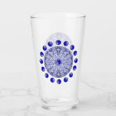Keramische Kant Blauw van Griekenland Glas (Achterkant)
