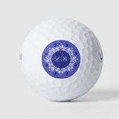 keramische kant Blauw van Griekenland Golfballen (Voorkant)