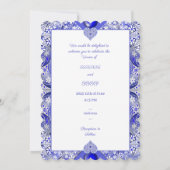 Keramische Kant Blauw van Griekenland Kaart (Achterkant)