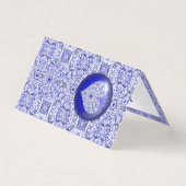 Keramische kant Blauw van Griekenland Kaart (Voorkant)