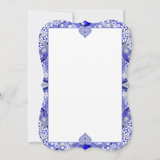 Keramische Kant Blauw van Griekenland Kaart (Achterkant)