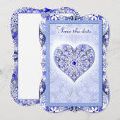 Keramische Kant Blauw van Griekenland Kaart (Voorkant / Achterkant)