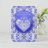 Keramische Kant Blauw van Griekenland Kaart (Staand voorkant)